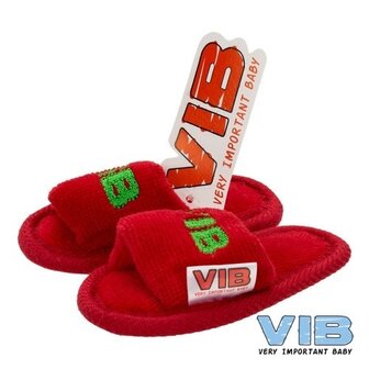 VIB Baby Slippers kerst editie Rood