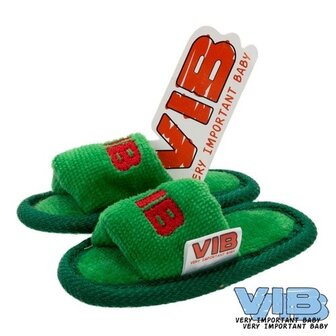 VIB Baby Slippers kerst editie Groen