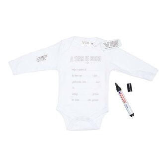 It&#039;s a Baby Romper: A Star is born! (in te vullen met een textielmarker)