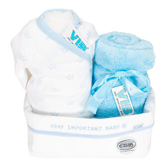 GIFT PAKKET MET COMMODEMANDJE BOY L 5.1 BLANKET BLUE