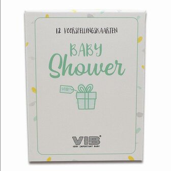 Box met 12 VIB&reg; Baby Shower &#039;Voorspelling&#039; Cards (invulbaar &amp; bewaarbaar)