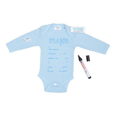 It's a Baby Romper: It's A Boy! (in te vullen met een textielmarker)