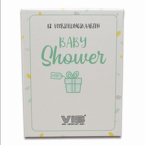 Box met 12 VIB® Baby Shower 'Voorspelling' Cards (invulbaar & bewaarbaar)
